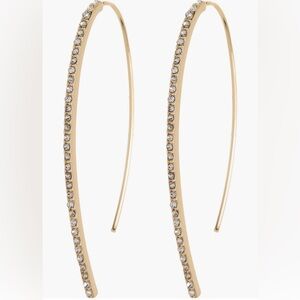 Pavé cubic zirconia earrings